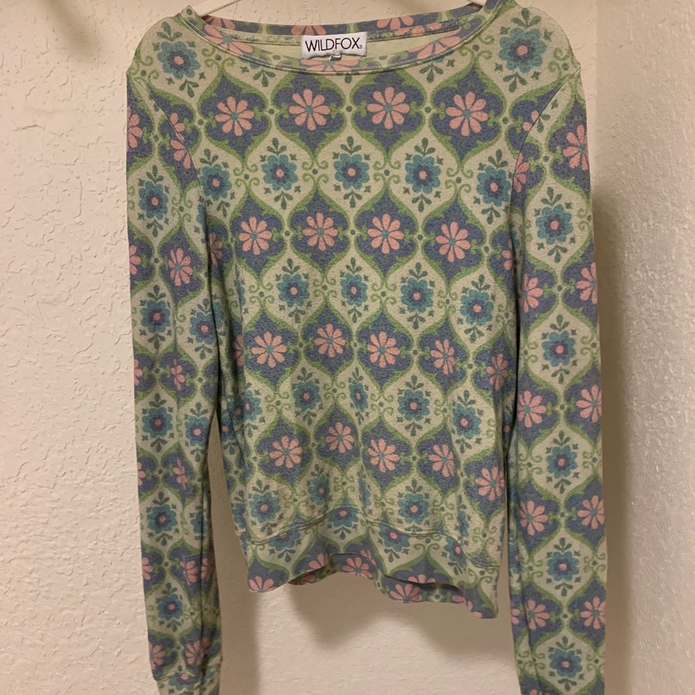 Wildfox 70s Print Sweatshirt